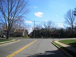 Intersection of Church Road and Gordons Corner Road