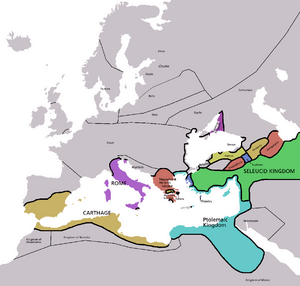 Europe map 220BC