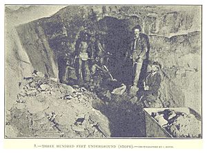 FERREIRA GOLD MINING CO. - Three hundred feet underground (stope)