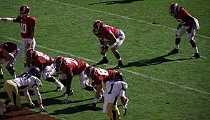 Jesse Williams at fullback for the Alabama Crimson Tide