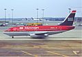 MetroJet B737-200 (N282AU) taxiing at Washington Dulles International Airport