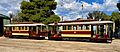 Municipal Tramways Trust cars 14 and 15 -- 'Bib and Bub' -- at Tramway Museum, St Kilda, South Australia (Tom Wilson)