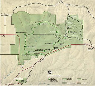 Pea ridge map USNPS