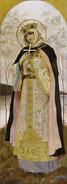 St Olga by Nesterov in 1892