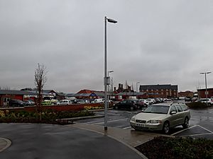 The site of Louth station, goods yard and the former kilns.