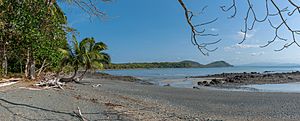 Tropical beach on the cebaco island, Panama