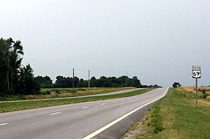 US 69 near Franklin, KS