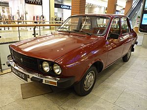 Dacia 1310 P during „XXX lat motoryzacji PRL” exhibition at Bonarka City Center in Kraków