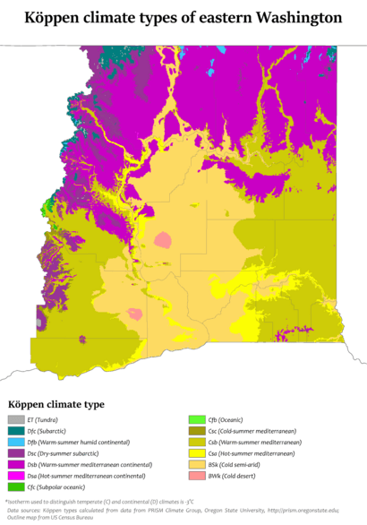 Eastern Washington Köppen