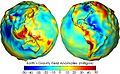 Gravity anomalies on Earth