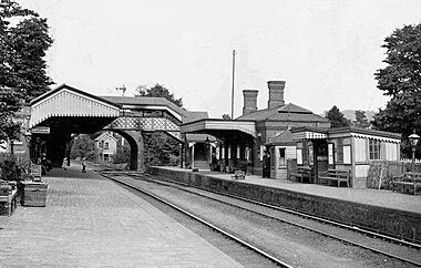 Hagley railway station 1904