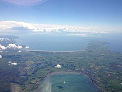 Aerial view of Luce Bay