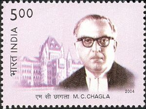 MC Chagla 2004 stamp of India