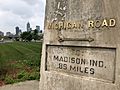 Michigan and National Road Crossing Monument Indianapolis