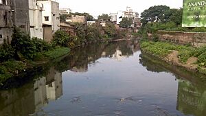 Nag River reflecting urban pollution