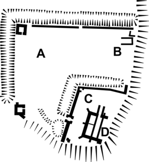 Plan of Piel Castle