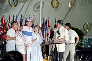 Reagans with the Beach Boys