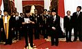 Suharto resigns