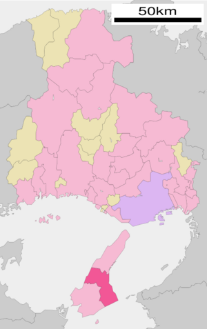 Location of Sumoto in Hyōgo Prefecture