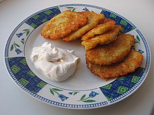 Ukrainian potato pancakes