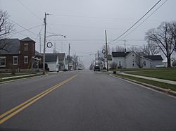 Main Street in western New Weston