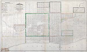 1836 Chicago Map by Mesier