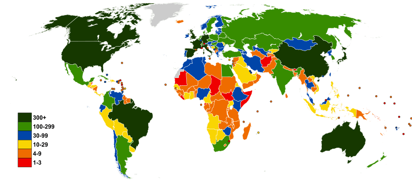 2016 Summer Olympics team numbers