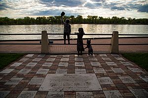 A Simpler Time Statue at sunset