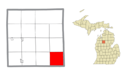 Location within Missaukee County