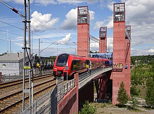 Järnvägsbron, Södertälje kanal, 2017