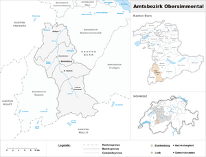 Location of Obersimmental District