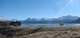 A view of the lake looking north during winter