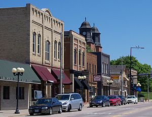 Buildings in downtown New Prague