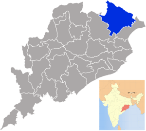 Location in Odisha, India