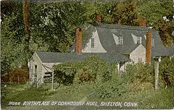 PostcardSheltonCTBirthplaceOfCommodoreHull1908