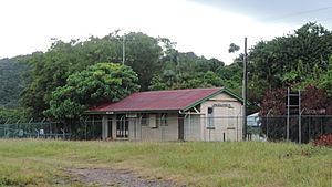 Redlynch railway station (fenced off), 2018 02