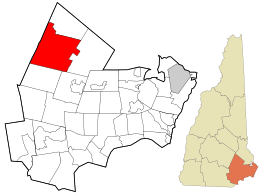 Location in Rockingham County and the state of New Hampshire.