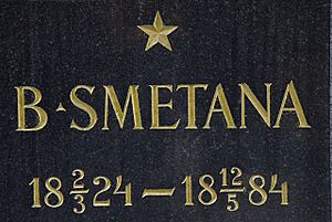 Smetana Bedrich Gravestone