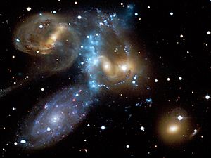 Stephan's Quintet X-ray + Optical