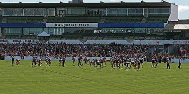 Training drill in front of stand, St Kilda FC 01