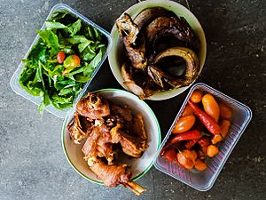 Bowls of African Food Ingredients