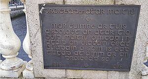 Bridge plaque-Gaeilge