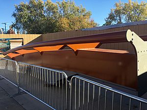 Cedar Point Valravn track on display (4780)