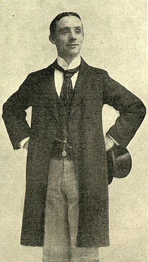 Dan Leno, hands on hips