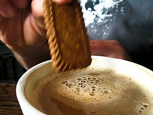 Dunking a biscuit