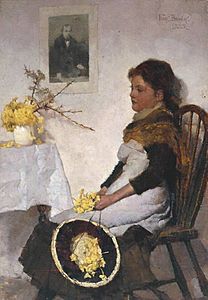 Frank Bramley (1857-1915) - Primrose Day - T03962 - Tate