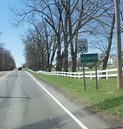 Entering the village