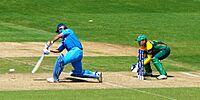 Mahendra Singh Dhoni batting