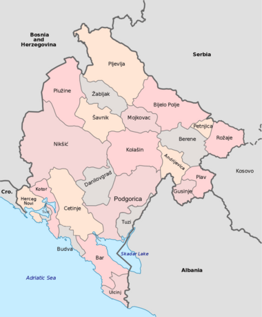 MunicipalitiesOfMontenegro