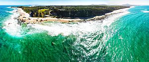 Nambucca Heads aerial panorama